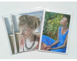 Art Greetings Cards, set of 3